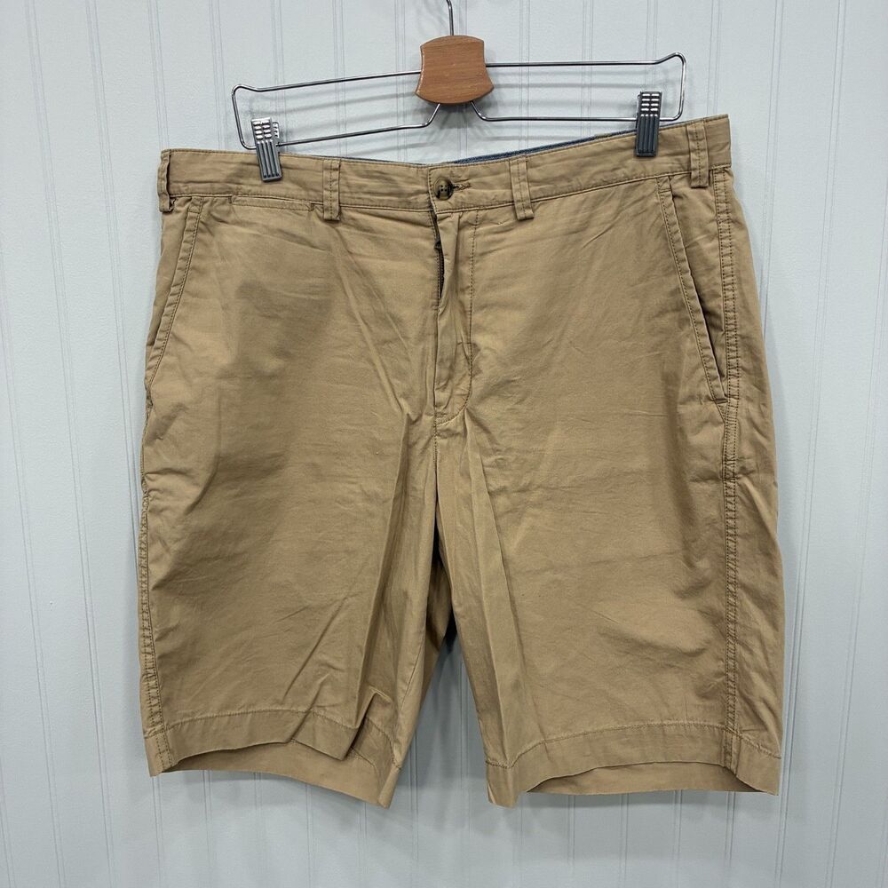 Polo Ralph Lauren Men's W34 Tan Relaxed Fit Cotton 10" Bermuda Shorts